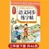 Caderno de Caligrafia Sincronizado em Chinês para Alunos do Ensino Fundamental e Médio, Séries 1-9, Ambos os Semestres, Caderno de Caligrafia Sincronizado para Prática de Escrita ao Treinar Novos Caracteres
