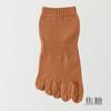 Calcetines de cinco dedos 95% algodón para hombre, calcetines cortos de primavera y verano de algodón puro para hombre, calcetines de malla de color liso de algodón peinado con desodorante para los dedos.