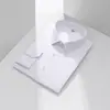 Camisa de Manga Larga para Hombre de Fibra de Bambú, Color Sólido, Impermeable, Resistente al Aceite, Resistente a las Manchas, Fácil de Cuidar, 30% Fibra de Pulpa de Bambú