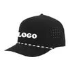 Gorra de Malla Hecha a Medida Perforada con Láser Gorra de Béisbol Ligeramente Curvada Hecha a Medida Universal Transpirable Gorra de Protección Solar Gorra de Pico de Pato para Hombre y Mujer