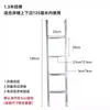 Nueva Escalera para Litera de Dormitorio Modelo Nuevo, Escalera Colgante para Dormitorio, Escalera de Escalada para Cama con Estructura de Hierro Galvanizado, Escalera con Reposapiés Metálico para Literas