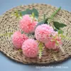 Crisantemo Simulado de 5 Cabezas Mango Pequeño Flor Decoración del Hogar Diente de León Decoración de Mesa Tenis de Mesa Crisantemo Exportación Flor Artificial