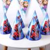 Spiderman spiderman Aniversário infantil Atmosfera de feriado Copos de papel para festa Bandeja de papel Banner de tecido Conjunto de festa