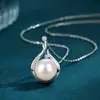 Collar de Perlas Simuladas Moda para Mujer Collar para Clavícula con Circonita para Personas Mayores Regalo del Día de la Madre Colgante de Perlas Sintéticas