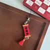 Nova Placa de Mensagem de Bênção Estilo Chinês com Pingente de Celular, Paz, Alegria, Boa Sorte, Ornamento Festivo de Festival da Primavera