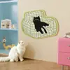 Alfombrilla rascadora para gatos linda y duradera para uso en casa, pegatina de pared que no suelta pelusa, rascador vertical para gatos, alfombrilla protectora adhesiva para decoración de sofás y paredes