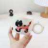 Taza de cerámica con ilustración de gato rosa pintada a mano, bonita, taza de café de nicho, plato de desayuno, vajilla de corazón para niña