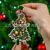 Decoraciones Decoración de Navidad Accesorios Entusiastas Boston Mascota Perro Colgante Acrílico Regalo Árbol de Navidad Perro