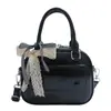 Bolso de Concha de Verano Elegante y de Moda para Mujer 2025 Nuevo Color Sólido Versión Coreana Bolso de Hombro Único Bolso Cruzado Versátil