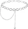 Moderna y de Alta Gama Cadena para Cintura de Mujer, Cadena de Cintura Ultra Brillante con Pedrería, Elegante Vestido Ajustado, Accesorio de Cadena para Ceñir la Cintura