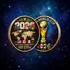 Moneda de Aleación del Mundial 2026 Producto Nuevo Transfronterizo Artesanía Estampada en 3D Medalla Conmemorativa Decoración del Hogar Colección Conmemorativa Regalo