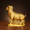 Oveja del Zodiaco de Cobre Adornos de Oveja de Cobre para la Riqueza Invitación Artesanías Feng Shui Muebles Decoración de Sala de Estar Decoración de Escritorio