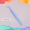 Pinzas Coloridas para Journaling, Pinzas de Acero Inoxidable, Juego de 2 Piezas, Pinzas Rectas y Curvas, Herramientas DIY con Empaque, Pinzas para Perlas