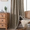Cortina Yuman Qiyun Rosa Flor Carnosa Jacquard Borla Cortina Terminada Cortina de Cocina Ventana Mirador Sombreada