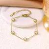 Lujo Ligero, Gama Alta, Fresco, Sencillo y Versátil Pulsera de Acero de Titanio Turquesa Azul para Mujer Venta Caliente Transfronteriza Pulsera Ojo del Diablo