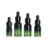 5Ml10Ml15Ml20Ml30Ml50Ml100Ml Líquido Essência Frasco Pequeno Verde Frasco Vazio Especial com Conta-gotas de Plástico Combinando