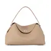 Bolsa Tote de Couro Bovino de Primeira Camada para Comércio Exterior de Grande Capacidade 2026 Nova Moda Simples para o Dia a Dia Bolsa de Mão Feminina Bolsa Grande