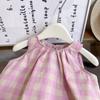 Vestido Coreano sin Mangas para Niña Verano Nuevo Bebé Niña Estilo Ins Vestido Chaleco Floral Axb119
