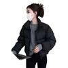 Chaqueta Corta de Plumón Estilo Ken Dou Estilo Americano para Mujer 2023 Invierno Nueva Plumón de Pato Blanco Chaqueta con Cuello Maillard