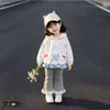 Nuevos pantalones de encaje de moda para primavera y otoño para niñas, estilo coreano, simples y versátiles, perfectos para usar como prenda exterior