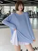 Moletom Esportivo de Manga Longa Plus Size para Mulheres, Primavera e Verão, Camiseta de Yoga, Modelagem Solta para Fitness, Corrida, Treinamento, Roupa de Yoga