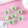 Mini Estrella de Cinco Puntas Vaso para Pastel Color Macarrón Juguete para Niños Juego Mini Cocina Contenedor de Arcilla Ultraligera