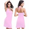Vestido de Praia Sexy Decote Halter Vestido Feminino em Estoque Vestido de Férias à Beira-Mar Europeu e Americano Amazon Transfronteiriço Saída de Praia Bikini Fábrica