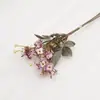 Ramo de Rosas Pequeñas Artificiales Vintage de Múltiples Cabezas de Otoño, Arreglo de Rosas Silvestres, Flores Decorativas para Casa de Huéspedes, Arreglo Floral, Flores Falsas Escénicas