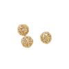 Fabricante 14K banhado a ouro contas de bola oca pulseira diy feita à mão contas da sorte colar acessórios de joias com contas material