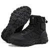 Novas Botas de Combate de Selva de Cano Alto com Cadarço de Tamanho Grande para Uso Externo Transfronteiriço para Homens e Mulheres, Sapatos de Caminhada Delta para Acampamento e Uso no Deserto