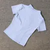 Camiseta Pilates Yoga Secagem Rápida Corrida Justa Esportiva Casual Gola Alta Zíper Ciclismo Manga Curta Jaqueta