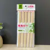 Caixa blister 10 pares de hashis de bambu doméstico sem nó cor natural hashis de bambu barraca de rua rio lago hashis de bambu carbonizado atacado