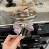 Pente de Cabelo de Alta Qualidade com Laço Roxo Doce e Pérolas para Mulheres, Grampo de Cabelo Estiloso e Único Estilo Ins para Controlar Fios Soltos