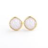Aretes Gymnus de 10 mm acero inoxidable chapado en oro real racimo de cristal mineral aretes Gymnus AliExpress Amazon