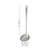 Juego de Cucharas para Fondue de Acero Inoxidable con Soporte Engrosado para Cucharón de Sopa Comercial, Soporte para Cucharas de Sopa de Buffet, Cuchara Coladora, Juego de Soporte para Fondue, Tazones y Platos
