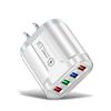 Una generación de cargador de teléfono móvil 4USB luminoso lámpara LED 4 cabezales de carga adaptador de cargador de viaje
