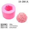 Molde para vela de bola de rosa de tamaño grande y pequeño nuevo diy mesa de postres creativa borde de pastel de rosa punto