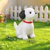 Paisaje en miniatura, figura de perro de dibujos animados lindo, figura pequeña adorable, accesorios de decoración DIY, adornos de escritorio y para coche