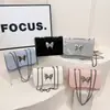 Bolso de Hombro de Mariposa de Alta Gama Estilo Coreano para Mujer 2025 Primavera y Verano Nuevo Elegante Bolso de Hombro con Cadena Bolso Cuadrado Pequeño Elegante