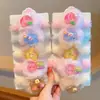 Gomas para el Cabello de Peluche Nuevo Estilo Otoño e Invierno 2025 Engrosadas Alta Elasticidad No Dañan el Cabello de los Niños Lindas Gomas con Pompones de Dibujos Animados