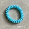 Pulsera de sauna transfronteriza pulsera de resorte de plástico línea ancha espiral elástico color línea telefónica Anillo para el cabello