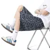 Shorts Esportivos para Homens e Mulheres, Verão Fino Estilo Coreano Calças de Comprimento Médio, Pretas Soltas Retas Casuais de Perna Larga Cinco Pontos