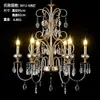 Salón de Bodas Oso Durazno Araña de Cristal Hierro Forjado Chapado en Oro Decoración de Techo Arreglo Accesorios de Boda Lámpara Colgante de Cadena de Cristal