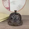Queimador de Incenso Ruyi com Padrão Yunfu Antigo Ornamentos para Queimador de Incenso Queimador de Incenso em Disco de Sândalo para Interior de Casa Queimador Aromaterápico Calmante para Sala Zen