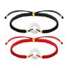Pulsera de Plata S925 de Fujian y Guangdong con Ágata Blanca Natural Hebilla de Paz, Pulsera de Pareja Estilo Chino Nuevo, Sensación de Alta Gama, Regalo para el Festival Qixi