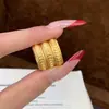 Anillo Chapado en Oro de 24 Quilates con Fuerte Retención del Color, Nuevo Estilo Chino, Artesanía Retro, Diseño de Moneda de Cobre Dorado, Simbolizando Riqueza