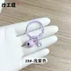 Set de cascabeles pintados de colores de 30 mm + broche de langosta, accesorios para manualidades, cierres para joyería, colgantes para juguetes y muñecas