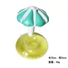 En stock pvc inflable flamenco portavasos unicornio dona cola portavasos para bebida de coco