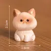 Mini paisagem desenho animado fofo gatinho mini animal boneca decorações diy acessórios desktop carro pequenos ornamentos