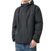 Chaqueta acolchada de algodón de invierno resistente al viento y al frío Chaqueta acolchada de algodón de terciopelo de cordero grueso de invierno para hombre Chaqueta con capucha para hombre